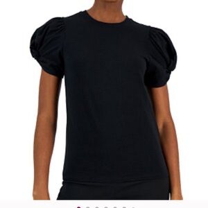 A New Day Black Puff Sleeve Sweatshirt L